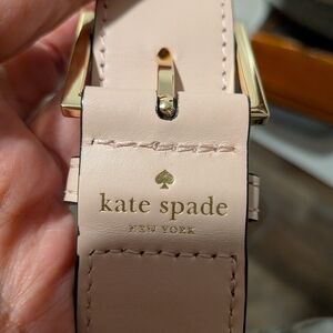 Kate Spade Ny Blush Ponk And Leopard Adjuatable Cross Body Strap W 2 Big Tassels